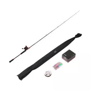 베이트릴 루어낚싯대 (2.1m) DK95경량 입문용 채비도구 용세트 좌핸들 바다낚시대 용품