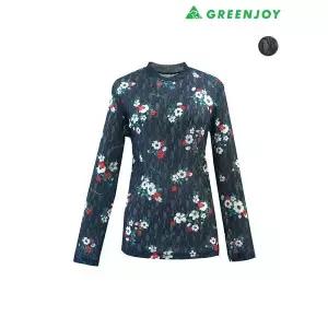 [아웃도어스/그린조이]여성 레이스 플라워 라운드 T-SN