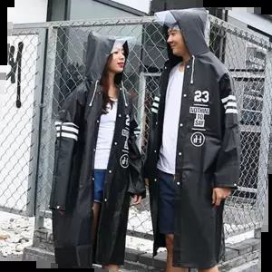 키밍 남녀공용 레인코트 우비 EVA 우의 낚시 커플