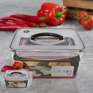 발효용기 한진 신선에코락 누름이포함5.8리터 발효숙성 김치통