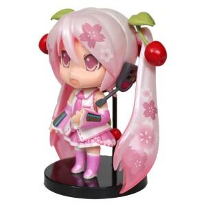 애니메이션 미쿠 피규어 캐릭터 장식품 벚꽃 핑크 그린 글레이셔 스노우 블루 하츠네 책상 장난감 선물