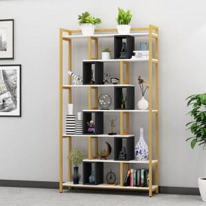 샤크팡 철제 선반 책장 실 카페 책꽂이 나무 셀프인테리어 거실