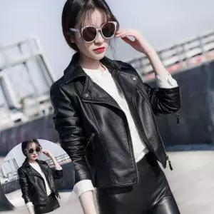 여성가죽자켓 블랙 가죽자켓 여자 슬림핏 여성 무스탕 라이더자켓