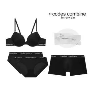 매장정품 블랙 커플속옷세트 (노와이어브라1매팬티2매드로즈1매) (CEWBRBPDR161BK) 240017