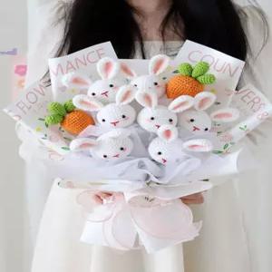 토끼 인형 꽃다발 졸업식 발표회 재롱잔치 학예회 입학식 연주회 콩쿨 축하 부케 기념일