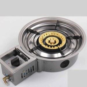 식당 가스 스토브 불판테이블 다층 냄비 철제 세트 포장마차 식당테이블 고기불판