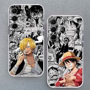 원피스 산지 루피 삼성 호환 갤럭시 A73 A72 A71 A55 A56 A54 A36 A35 A16 A15 투명 폰 케이스 커버