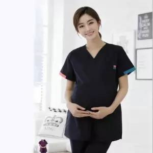 임산부 병원 간호복 임부복 상의 여름 반팔 하의 유니폼 세트 근무복
