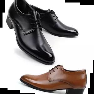 남성구두 슬림형 키높이 남성화 M5256 6cm