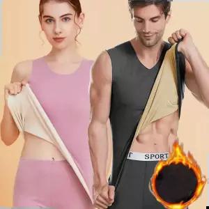 낚시 피치기 양면 기모 부드러운 커플 보온 나시