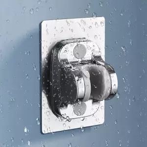 ( )걸이 샤워봉거치대 실버 욕실 샤워기거치대 무타공