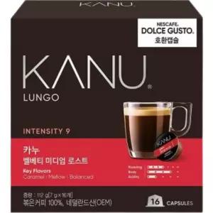 카누 돌체구스토 호환캡슐 벨베티 미디엄로스트 7g 16개입 112g 커피 선물세트 한가위 설날 가족 시댁 부모