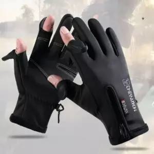 엄지 검지 컷 2컷 보온 겨울 장갑 기모 핑거오픈 장갑 낚시 등산 작업 핸드폰터치