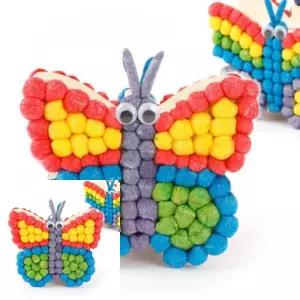 MF100 플레이콘 미니아트저금통5인용 나비 물로붙이는콘 플레이콘놀이 유아만들기키트