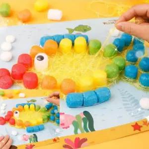 MF100 플레이콘 스트링아트5인용 물고기 스트링아트만들기 플레이콘세트