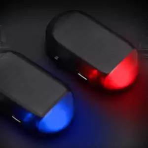 태양광 자동차용 무선 깜박등 가짜 보안 라이트 조명 블랙박스