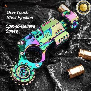 쉘배출 합금 장난감 권총 세트 스트레스 해소 피젯 센서리 미니 핑거 스피닝 탑 EDC 데스크 가젯 십대 소년