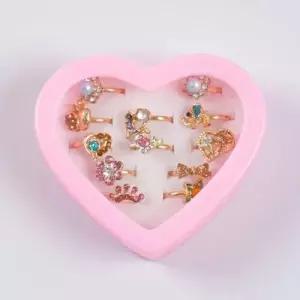 아기반지세트 유아보석링 악세서리장난감 어린이반지 12개세트 WFM62O6