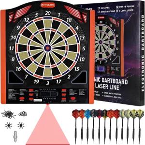 토 라인이 장착된 프로페셔널 전자 다트판 세트 34개의 게임 및 350개의 모드 18명의 플레이어