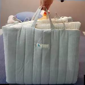 낮잠침구 베이비 피그먼트줄 낮잠이불패드세트