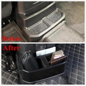 프라모델 부품 홀더지프 랭글러 JL 2018-2025 액세서리용 차량 뒷좌석 물병 홀더 마운트 수납함