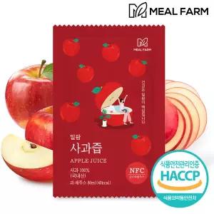 [하프클럽/오티마트]밀팜 사과즙 NFC공법 순수 착즙 80ml x 33개입
