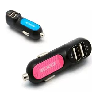 살림발굴단 2포트 USB 급속 충전기 색상랜덤 시가잭USB 자동차핸드폰충전기
