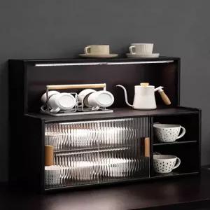 찬장 커피장 옛날 미니 접시장 그릇장 엔틱 장식 원색 진열장 원목수납장