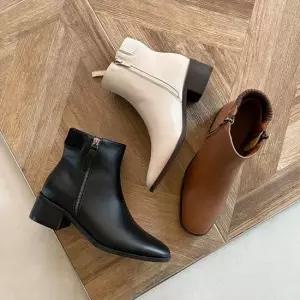 겨울 신상 여성화 통굽 앵클부츠 발목구두 봄신발 힐
