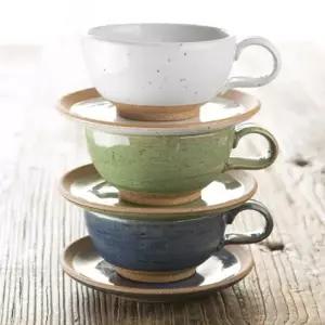 이천도자기 진 커피잔 받침 1인세트 선물용 찻잔 다기 다도구