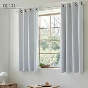 데코지오 100% 암막 린넨 작은창 긴장 2장세트