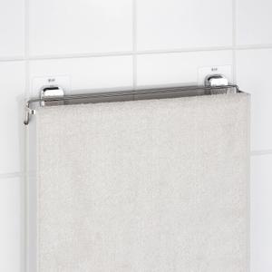 디허브 밀착패드 수건걸이 F420R  스텐인리스 (스텐) 압연 거치대 욕실용품  화장실 선반 타올 타월 접착식 부착식 무타공 홀더 주방 악세사리  옷걸이