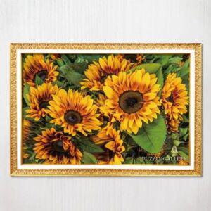 [핫트랙스]2000피스퍼즐 해바라기 가족 + 매트골드 액자세트