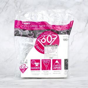 하리오 커피필터 VCF02 화이트 여과지 원뿔형 1-4인용 타넬(100매입)