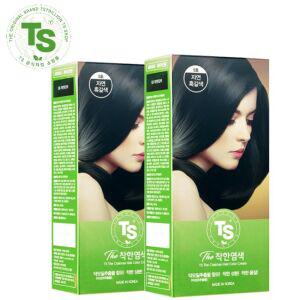 TS 더착한염색 (5호) 티에스 염색약 흑갈색 2개