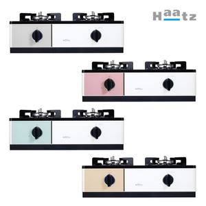 하츠 부띠크 프리스탠딩 2구 가스레인지 자동불꽃조절 HFG-2383(시티그레이/코랄핑크/오션민트/버터옐로우)