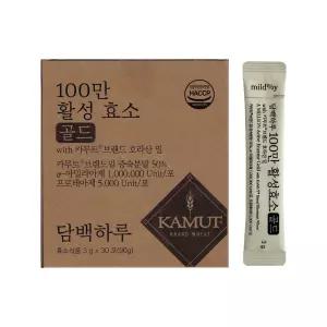 담백하루 100만 활성효소 골드 카무트 브랜드밀 3g x 30포 1개 / 써클