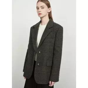 [NS홈쇼핑][시스티나] 울 혼방 체크 자켓_AWWJKO41040[35081178]