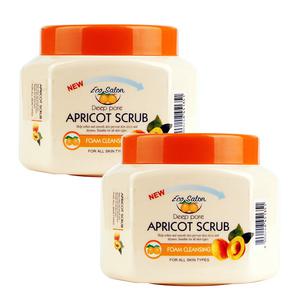 에코살롱 살구 스크럽 폼 클렌징 500g 2개