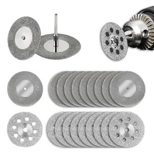 다이아몬드휠 다이아 컷팅휠 16mm~50mm 무홀 8홀 10개세트 다이아휠 타일 줄눈제거 컷팅 절단석 대리석 미니 핸드 그라인더 휠 주축 드러멜 드레멜 다용도 다목적 카바이드휠