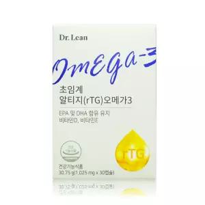 닥터린 초임계 알티지 rTG 오메가3 1025mg x 30캡슐 x 1박스 WY
