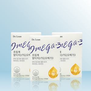 닥터린 초임계 알티지 오메가3 1025mg x 30캡슐 x 3개 / IBY