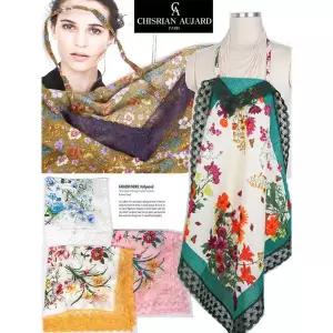 [하프클럽/니나스파리]크리스챤오쟈르_레이스앞치마겸스카프(1SS133)