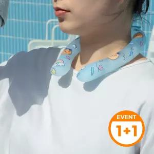 [커플팩/2개 SET] 카카오프렌즈 아이스쿨링 쿨스카프 넥쿨러 밴드 쿨링 넥튜브