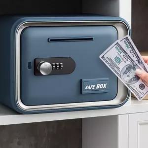 3다이얼 비밀번호 미니금고 저금통 수납 보관 보안 코인박스 인테리어소품 선물 지폐저금