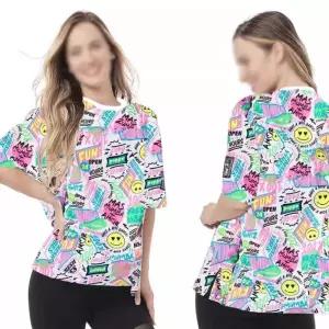 줌바 댄스복 상의 제품 티셔츠 단체 줌바댄스복장 라틴 탑