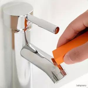 세면대 수전 물때 제거 클리너 스텐 녹 제거 석회 찌든때 청소 욕실 주방 지우개 블록