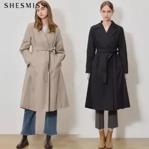 SHESMISS)] 스탠다드 벨티드 트렌치 코트 택가격 478000원)