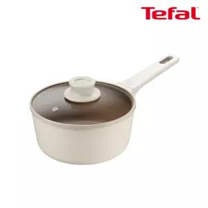 테팔 인덕션 주물 아이콘 오트밀크 편수냄비 18cm