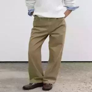 제네럴아이디어 generalideastandard 워싱 면 트윌 스트레이트 팬츠 BEIGE WBE3L11507